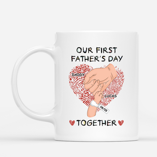 4595MUS1 custom first fathers day mug fathers day gift for first time dad 4595MTH3B