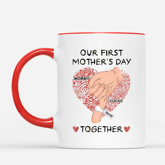 4595MUS2 custom first fathers day mug fathers day gift for first time dad 4595MTH3B