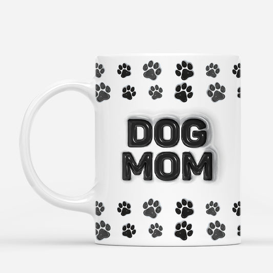 4598MUS3 3d printing effect personalized dog dad gifts paw print mugs 4598M5Q5C