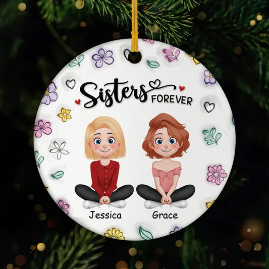 4600OUS1 3d printing effect custom ceramic ornaments gifts for best friends sister 4600O