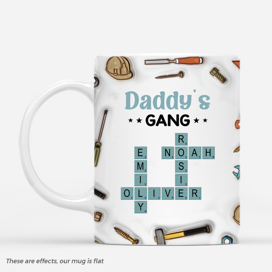 4611MUS1 3d printing effect personalized crossword mugs for dad unique dad gifts 4611MTH5B