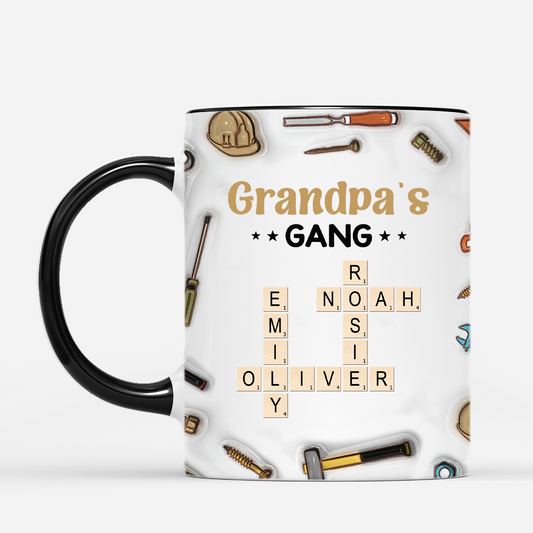 4611MUS2 3d printing effect personalized crossword mugs for dad unique dad gifts 4611MTH5B