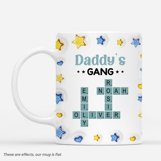 4615MUS1 3d printing effect custom crossword mugs for dad unique fathers day gifts 4615MTH0B
