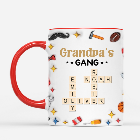4616MUS2 3d printing effect custom mugs for dad fathers day gifts daddys gang 4616MTH0B