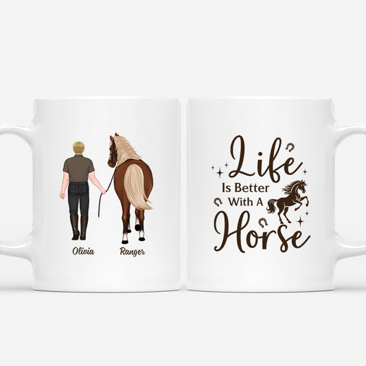 4622MUS1 personalized horse gifts for men_ mug for horse lovers 4622MKK8B