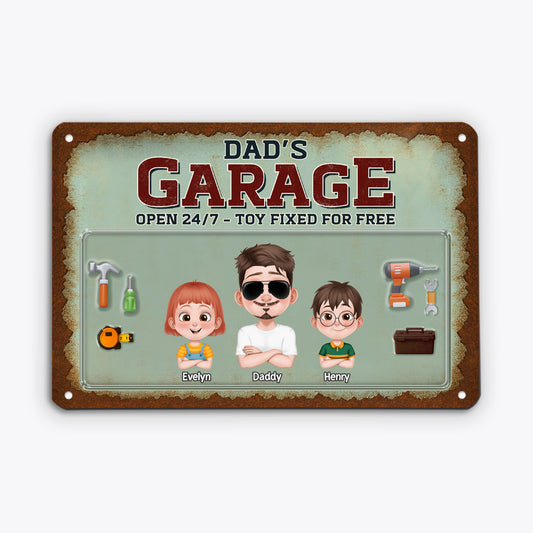 4623EUS1 personalized metal garage signs_ unique gifts for father 4623E