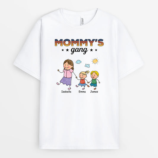 4626AUS1 custom mom shirts with names good gifts for mom mommys gang 4626AKM8A