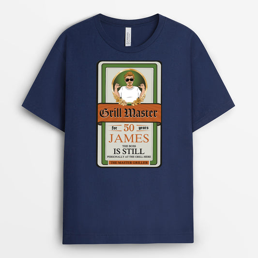 4634AUS2 personalized grill gifts for men grill master shirt_ 4634AKLAB