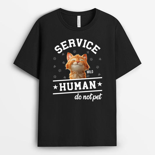 4639AUS1 custom cat shirts cat lover gifts service human do not pet_ 4639A8IMD