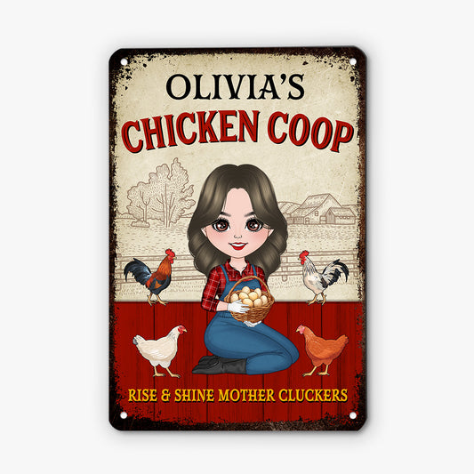 4645EUS1 custom metal signs outdoor funny chicken coop signs_ 4645E64TA