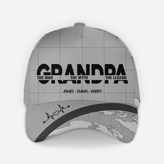 4646JUS2 personalized gift for dad dad the man the myth the legend cap 4646JKGNB