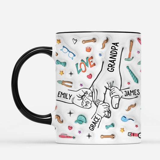 4647MUS2 3d printing effect personalized fathers day mug good gifts for dad 4647M865B