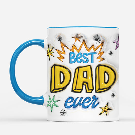 4653MUS2 3d printing effect personalized dad mugs for fathers day best dad ever 4653M5L5B