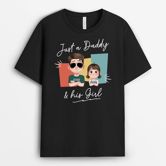 4661AUS1 custom fathers day gifts from daughter dad and daughter shirt_ 4661AKYNB