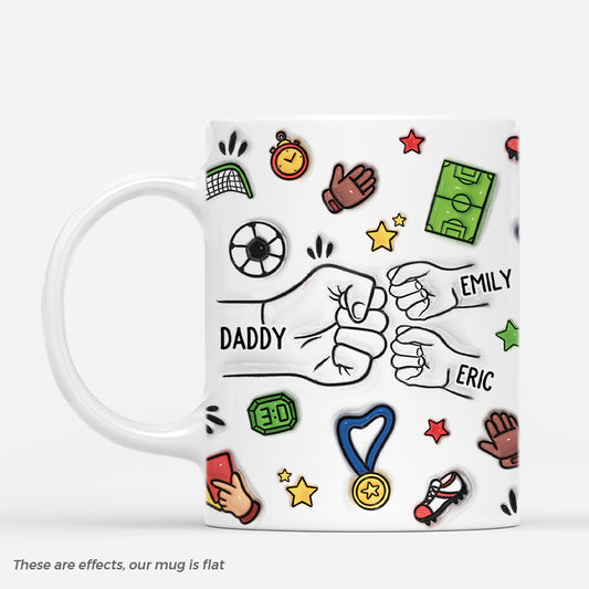 4670MUS1 3d printing effect personalized dad mugs unique soccer dad gifts 4670M3Q5B