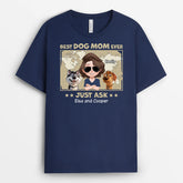 4674AUS2 personalized dog dad t shirt best dog dad ever just ask 4674A3Q0C