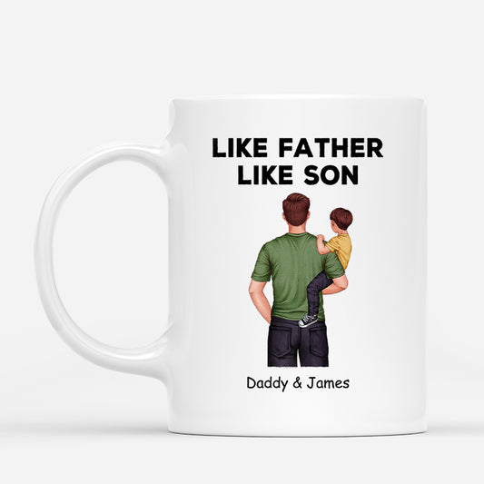 4686MUS1 personalized gift for dad like father like son mug 4686M5L5B
