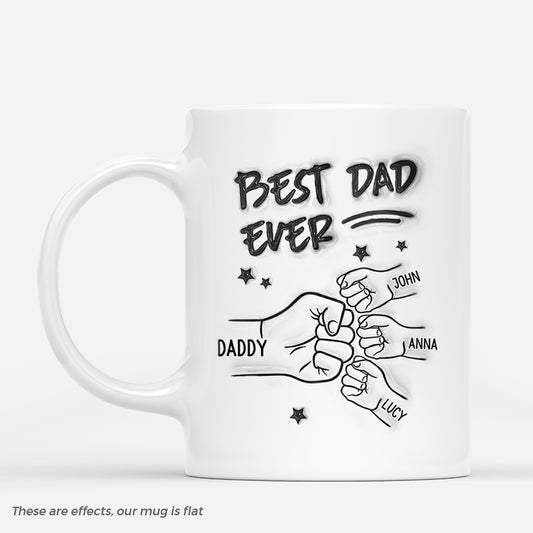 4697MUS1 3d printing effect personalized fathers day presents best dad ever mug 4697M5L5B