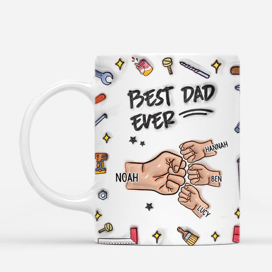 4701MUS1 3d printing effect customized gifts for dad cute best dad ever mug 4701M6T5B