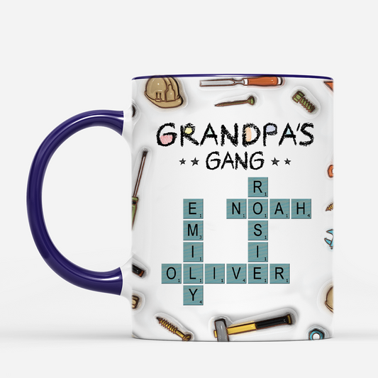 4705MUS2 3d printing effect personalized crossword mugs for dad gifts for fathers day 4705M6N5B