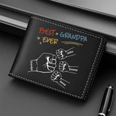 4712JUS3 personalized leather wallet fathers day gifts best dad ever 4712J5Q5B