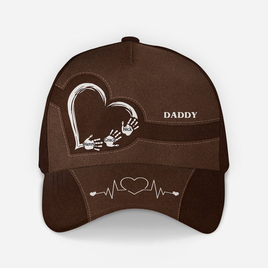 4714JUS1 personalized caps with handprints fathers day gifts for dad 4714J6MNB