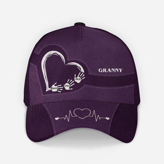 4714JUS2 personalized caps with handprints fathers day gifts for dad 4714J6MNB