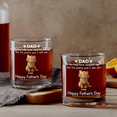 4716IUS2 customized fathers day gifts funny cat dad whiskey glass_ 4716IKYTD