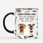 4721MUS2 3d printing effect custom dog mug fathers day gifts for dog dads 4721MKT0C