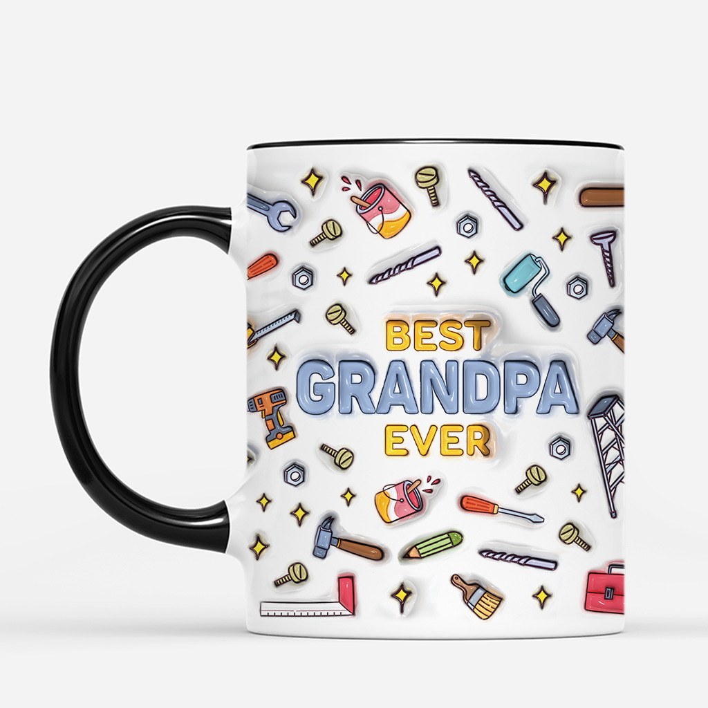 4724MUS2 3d printing effect personalized fathers day gift best dad ever mug 4724M5H5B