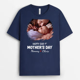 4734AUS2 personalized gift for dads happy 1st fathers day picture t shirt 4734AKQ5B