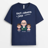 4735AUS2 personalized fathers day gift for dad best dad ever shirt 4735A3T0B