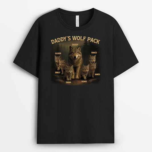 4741AUS1 personalized presents for dad cool daddys wolf pack shirt_s 4741ATM5B