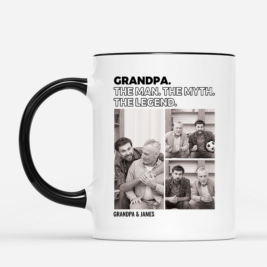 4743MUS2 custom dad gifts the man the myth the legend mug with pictures 4743MKM5B