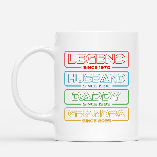 4760MUS1 personalized grandad gifts legend daddy grandpa since mug 4760MK85B