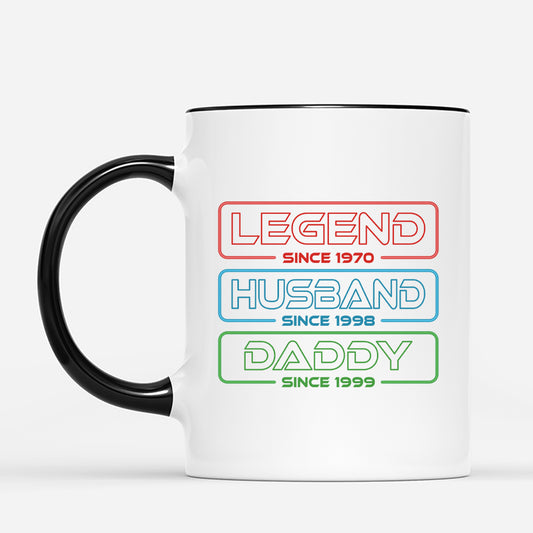 4760MUS2 personalized grandad gifts legend daddy grandpa since mug 4760MK85B