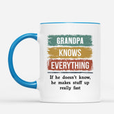 4765MUS2 custom grandpa knows everything mug funny fathers day gifts 4765M6TMB