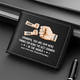 4774JUS2 personalized gift for dad you are our hero_ leather wallet 4774J8Q7B