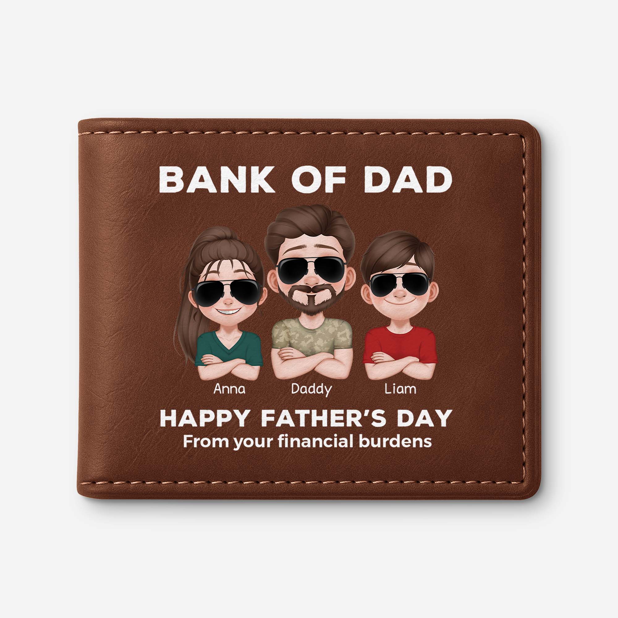 4779JUS1 personalized gift for fathers day funny bank of dad wallet_ 4779J8T0B