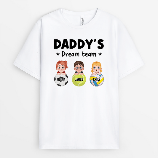 4794AUS1 personalized dad t shirt dad dream team t shirt 4794AKYMB