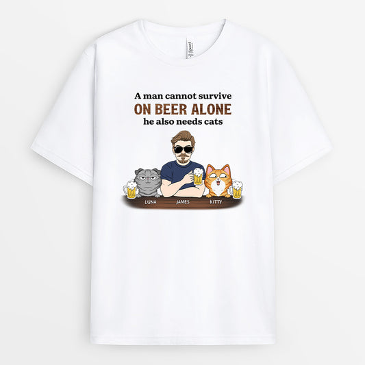 4800AUS1 custom cat shirts for humans gag gifts for beer lovers 4800ATGMD
