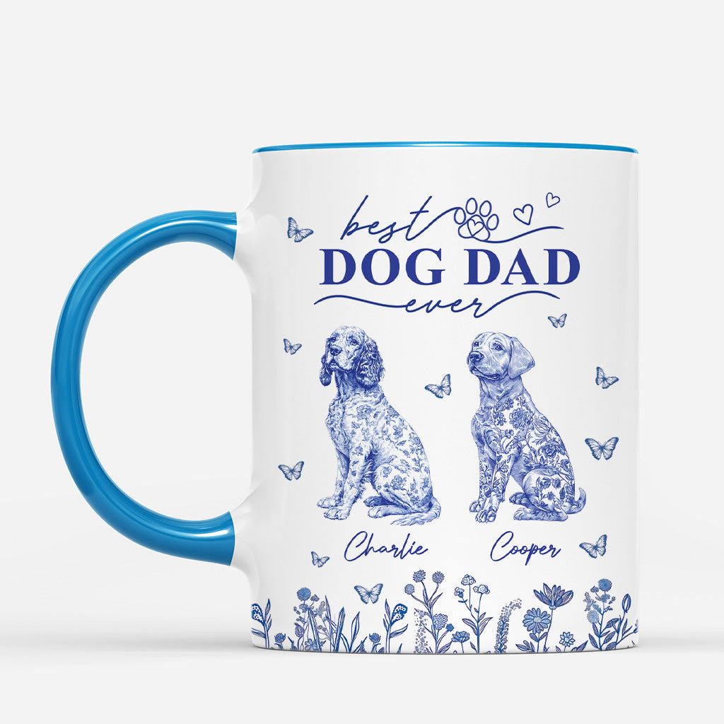 4803MUS2 personalized gifts for dog moms chinoiserie toile mug 4803M5KTC