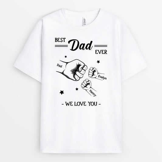 4804AUS1 personalized best dad ever shirt fathers day present for dad 4804A36AB