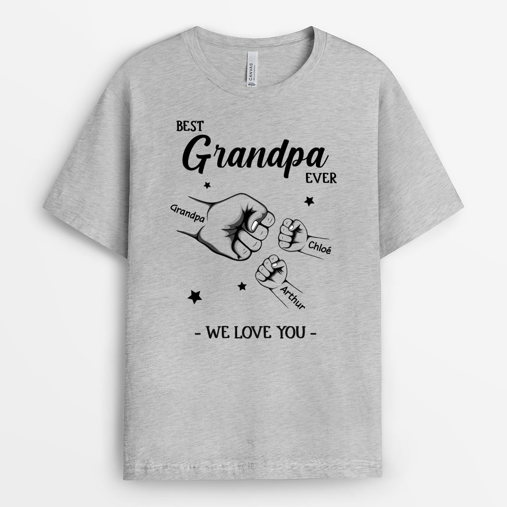 4804AUS2 personalized best dad ever shirt fathers day present for dad 4804A36AB