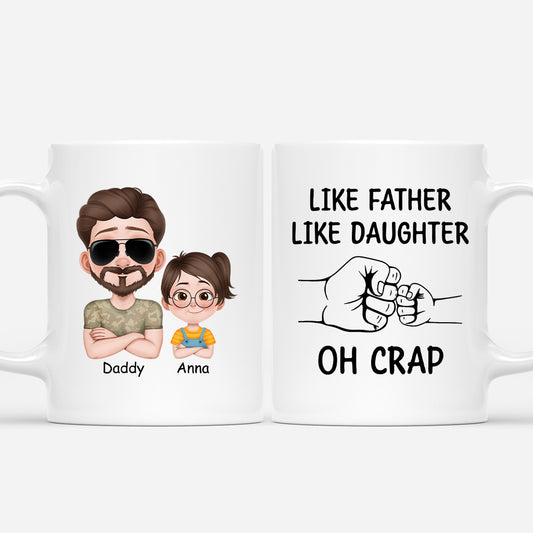 4805MUS1 personalized gifts for dads like father like daughter mug 4805M8T0B