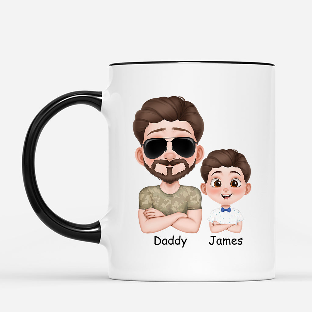 4805MUS2 personalized gifts for dads like father like daughter mug 4805M8T0B