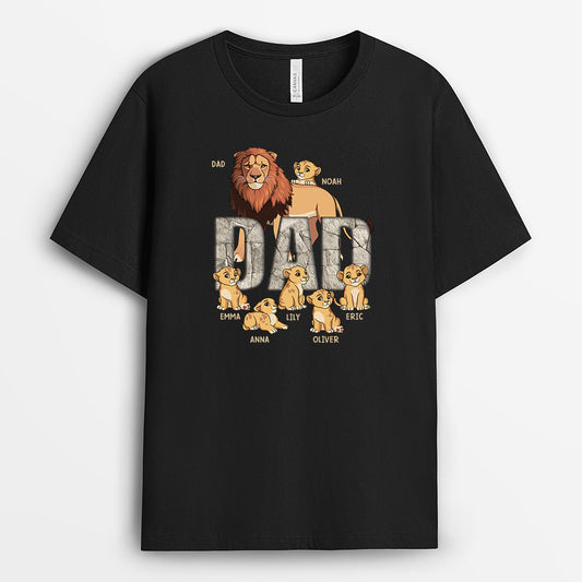 4812AUS1 custom dad presents lion dad t shirt 4812A6L5B