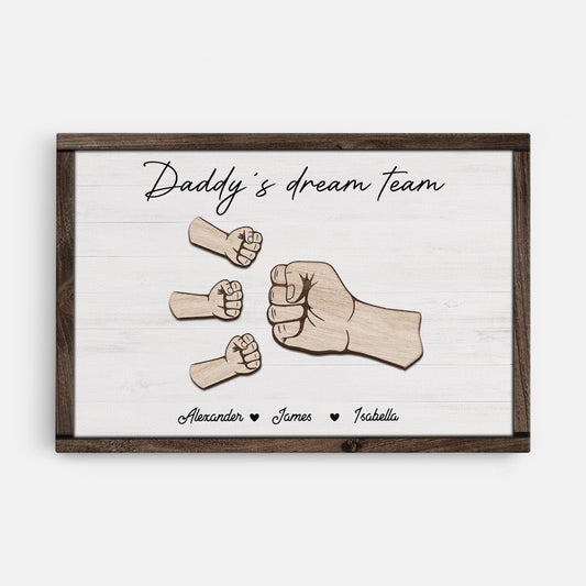 4815CUS1 personalized gifts for dads daddys dream team wooden canvas 4815C6Q5B_ded32fd2 a9e6 4760 bc1c 86478ca746fc