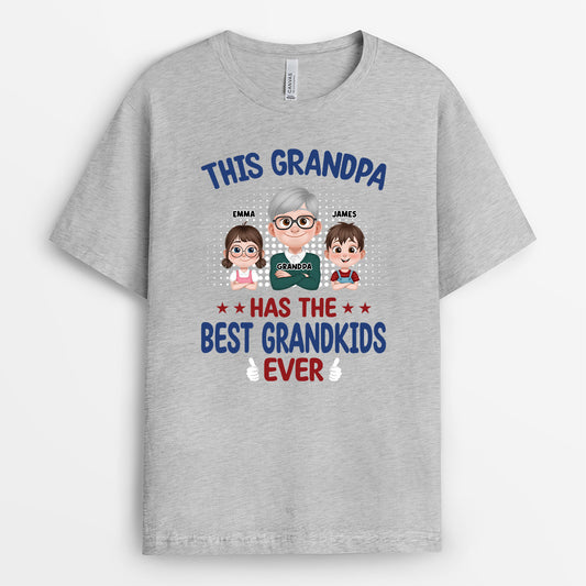 4838AUS2 personalized gifts for dads best kids ever t shirt 4838A