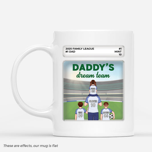 4841MUS1 3d printing effectpersonalized gifts for dad family league dream team mug 4841M5T8B